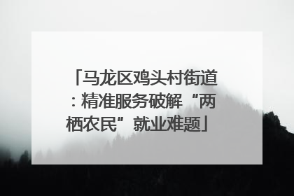 马龙区鸡头村街道：精准服务破解“两栖农民”就业难题