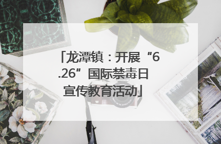 龙潭镇：开展“6.26”国际禁毒日宣传教育活动