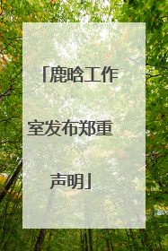 鹿晗工作室发布郑重声明