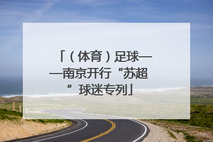 （体育）足球——南京开行“苏超”球迷专列