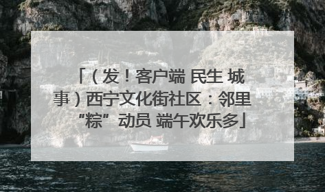 （发！客户端 民生 城事）西宁文化街社区：邻里“粽”动员 端午欢乐多