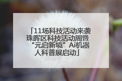 11场科技活动来袭 珠晖区科技活动周暨“元启新境”Ai机器人科普展启动