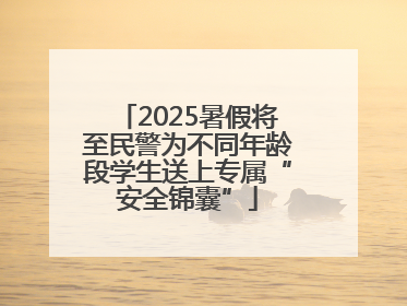 2025暑假将至民警为不同年龄段学生送上专属“安全锦囊”
