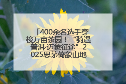 400余名选手穿梭万亩茶园！“骑遇普洱·迈象征途”2025思茅倚象山地自行车赛圆满举行