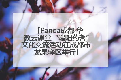 Panda成都·华教云课堂“端阳药馨”文化交流活动在成都市龙泉驿区举行